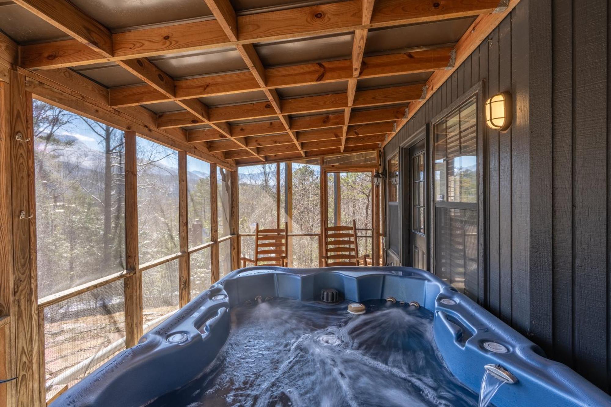 Hawks View Gatlinburg Mountain Cabin Bagian luar foto